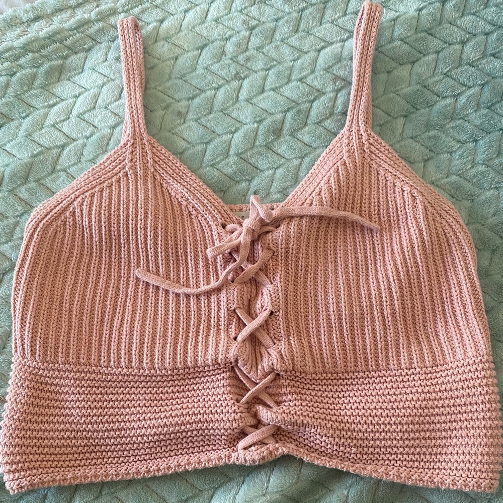 Knit crop top